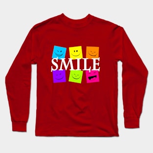 happy face smile Long Sleeve T-Shirt